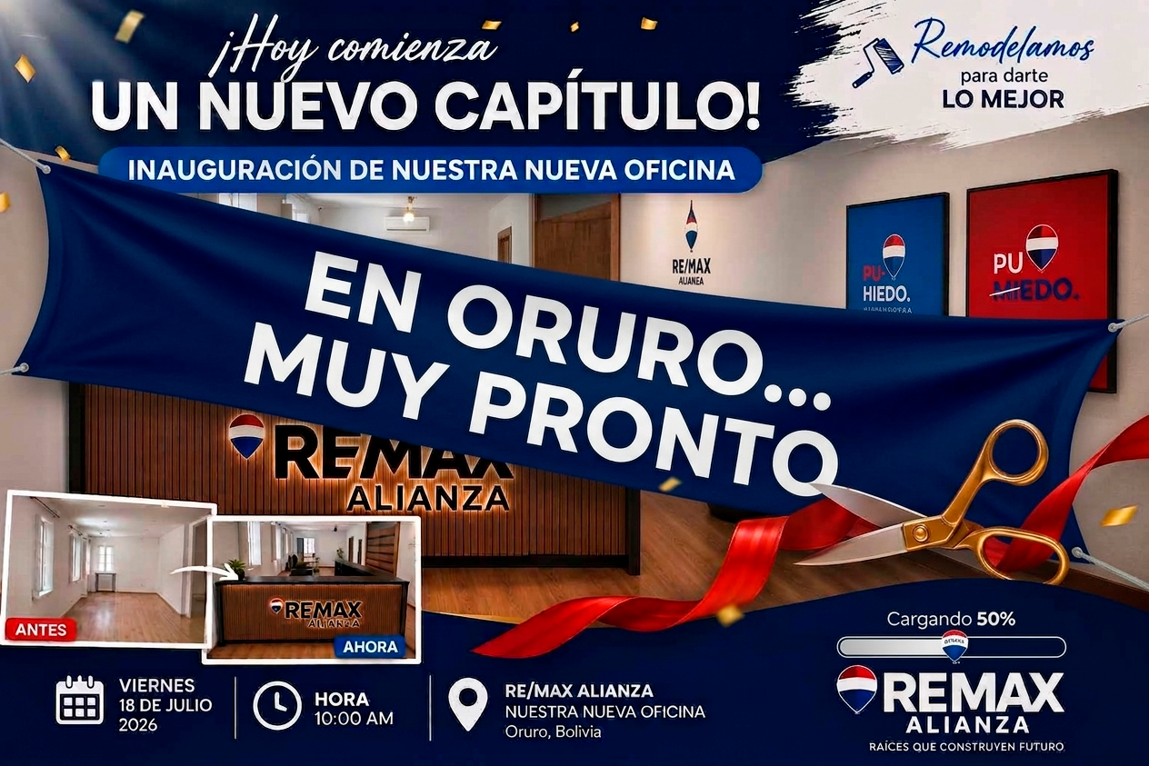 Lee más sobre el artículo ¡ORURO, estamos en camino! REMAX Alianza MUY PRONTO abre sus puertas
